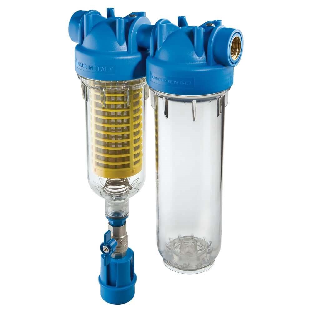 Hydra DUO 10" STD Clear Self Cleaning Sediment Filter 90mic  (Excluding 10" STD Cartridge)