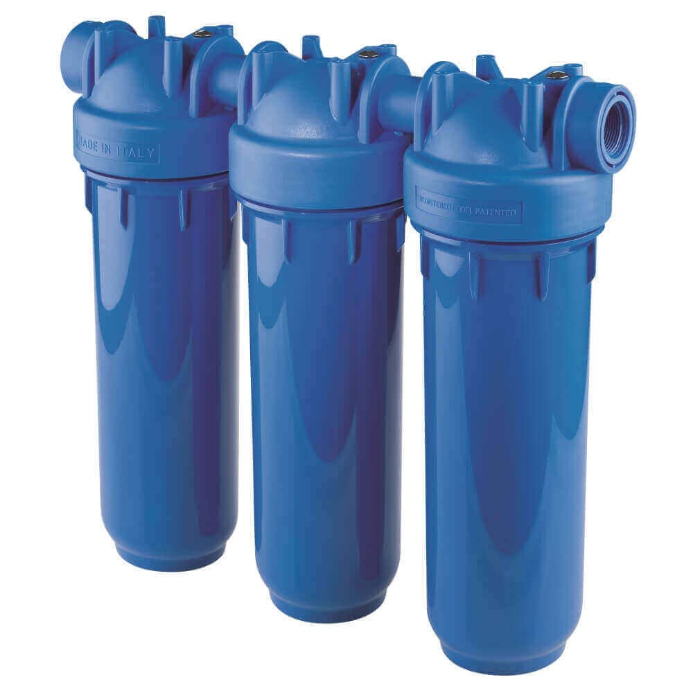 DP Trio Filter Housing 10" Std 1" In/Out with Spanner & Bracket