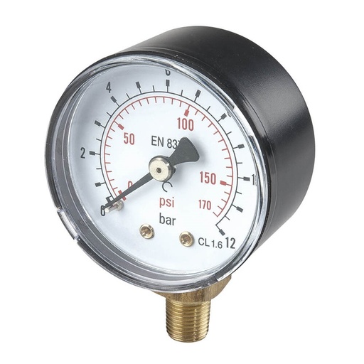 [160-ATF-MANOMETER] Pressure Gauge - Manometer - 1/8" 50mm 0-12 Bar - Suitable for Hydra & Hydra BIG