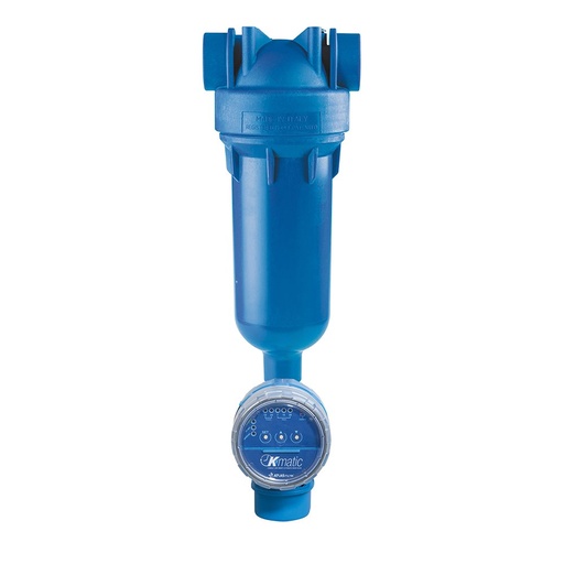 [160-ATF-HYDRAM1BKMATIC] Atlas Filtri Hydra 10" STD Blue Self Cleaning Filter with KMATIC Automatic Backwash Valve