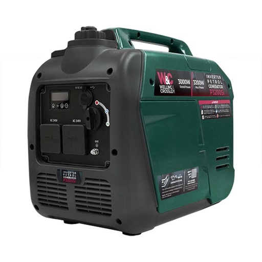 [160-WC-P3200SI] WC-P3200Si Welling & Crossley 3 200W Smart Silent Inverter Petrol Generator