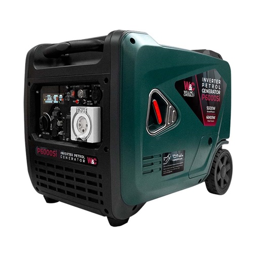 [160-WC-P6000SI] WC-P6000Si Welling & Crossley 6 000W Smart Silent Inverter Petrol Generator with E-Start