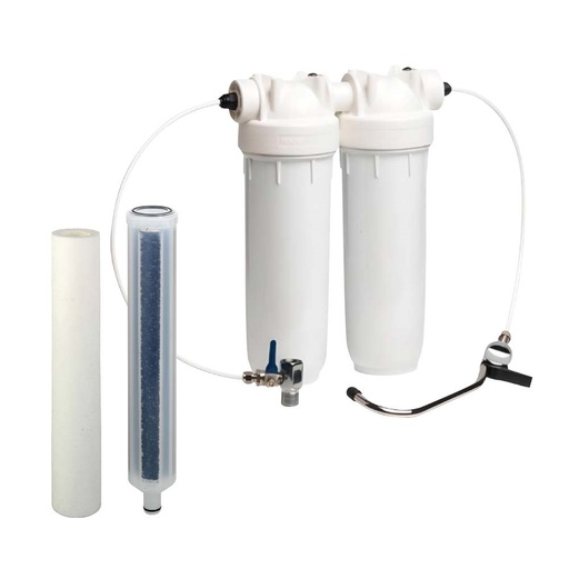 [160-ATF-BRAVODUO1MICCARBONKIT] DP Bravo Duo Complete Underbench Kit - 5Mic Poly & Activated Carbon Cartridges