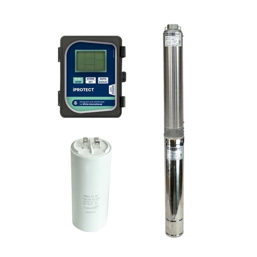 [160-BIA-SB4-3/16-1.1-OF-KIT] BIA-SB4-3/16-1.1-OF-KIT - Pump Borehole 4" 1.1kW Inc iProtect and 45uF Capcitor