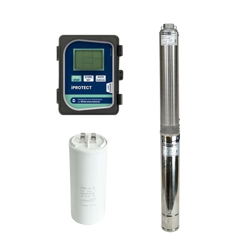 [160-BIA-SB4-6/14-1.5-OF-KIT] BIA-SB4-6/14-1.5-OF-KIT - Pump Borehole 4" 1.5kW Inc iProtect and 55uF Capcitor