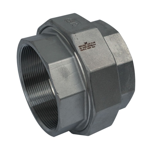 [160-BIA-VMS-SS-316-BSP-UNION-65MM] BIA-VMS-SS-316-BSP-UNION-65mm - Stainless Steel Union